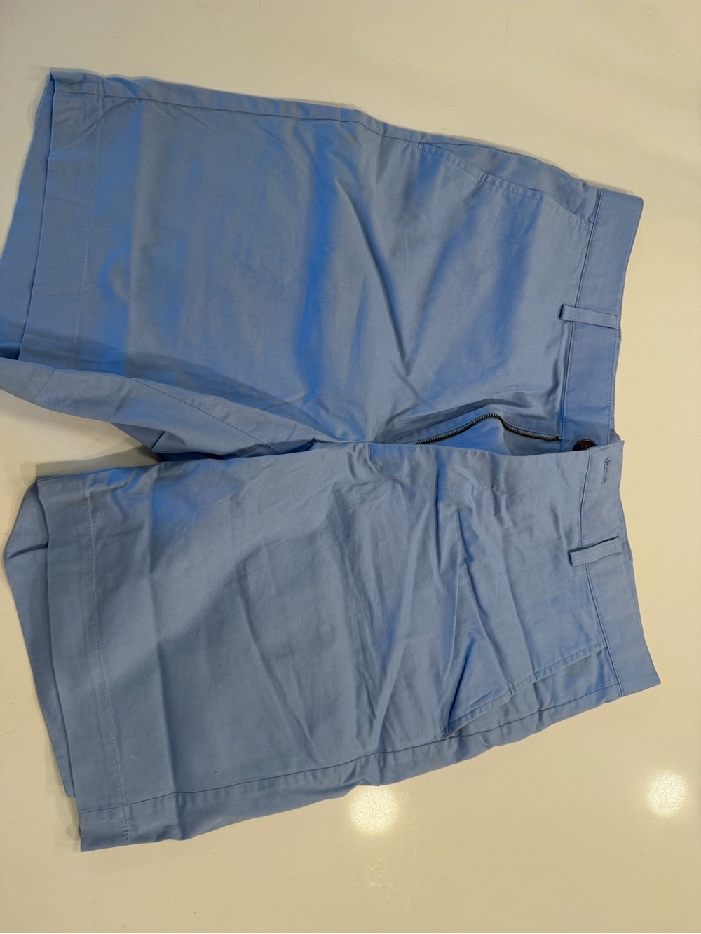 Brooks Brothers Light Blue Men’s Flat-Front Shorts